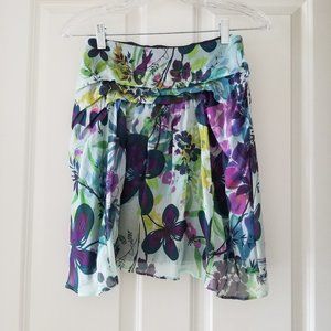Anthropologie watercolor skirt